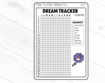 4076~~Dream Tracker Planner Stickers.