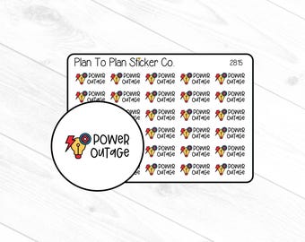 2815~~Power Outage Planner Stickers.