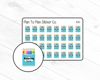 1530~~Coloring Time Planner Stickers.