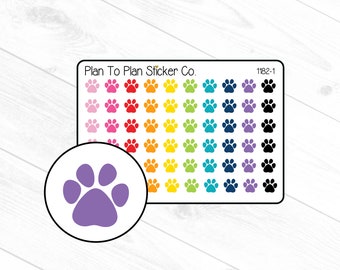 1182-1~~Dog Paw Print Planner Stickers.