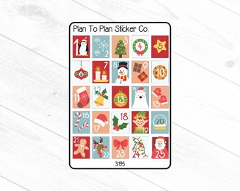 3195~~Christmas Countdown Planner Stickers.
