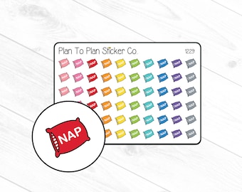 1229~~Nap Pillows Planner Stickers.