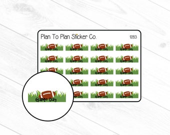 1283~~Football Game Day Planner Stickers.