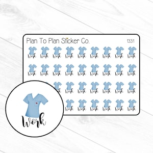1331~~Nurse Work Tracker Planner Stickers.