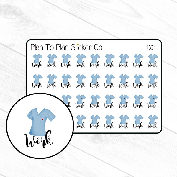 1331~~Nurse Work Tracker Planner Stickers.