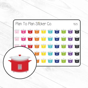 1525~~Crockpot/Slow Cooker Planner Stickers.