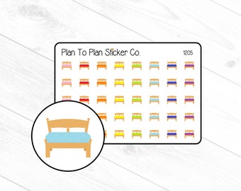 1205~~Bed Change The Sheets Planner Stickers.
