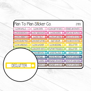 2193~~Spring Cleaning Planner Stickers.