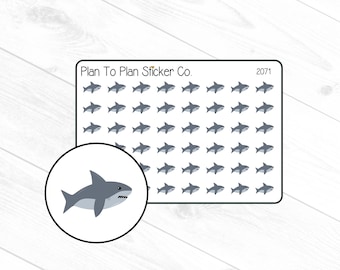 2071~~Shark Planner Stickers.