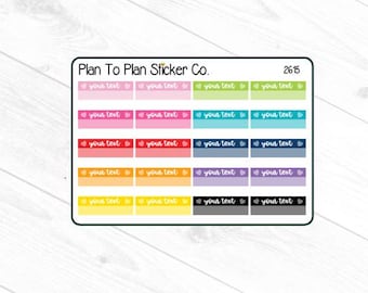 2615~~Custom Box with Hearts Planner Stickers