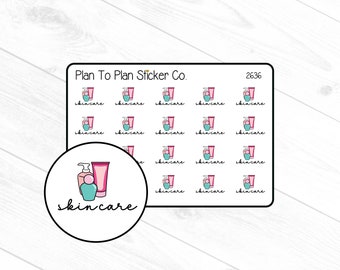 2636~~Skin Care Planner Stickers.