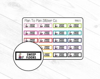 1986-5~~Clean Floors Planner Stickers.