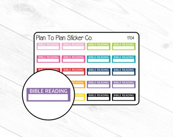 1704~~Bible Reading Planner Stickers.