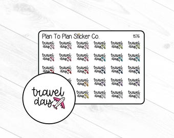 1576~~Travel Day Planner Stickers.