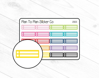 2003~~Double Box Checklist Planner Stickers.