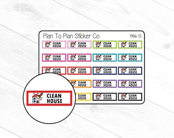 1986-13~~Clean House Planner Stickers.
