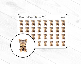 1566-1~~Yorkie Planner Stickers.