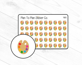 1665~~Art/Painting Class Planner Stickers.