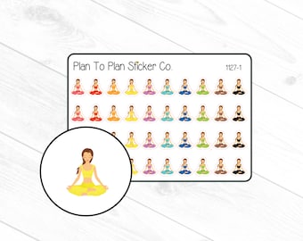 1127~~Yoga Planner Stickers.