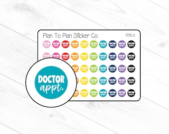 1795-5 Doctor Appt. Planner Stickers.
