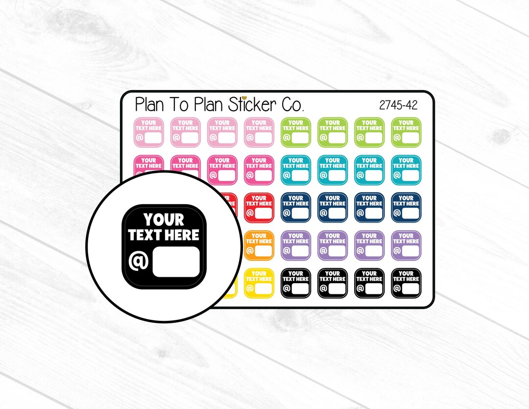 2745-42~~custom Appointment @ Boxes Planner Stickers. - Etsy