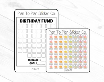2664-11~~Birthday Fund Savings Plan Planner Stickers.