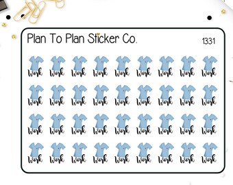 1331~~Nurse Work Tracker Planner Stickers.