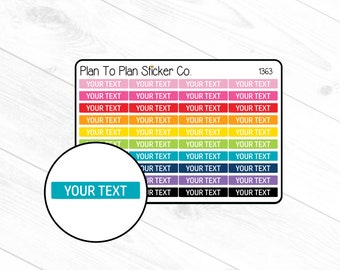 1363~~Custom Header/Dividers Planner Stickers