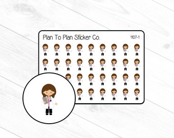 1107~~Doctor (Female) Appointment Reminder Planner Stickers.
