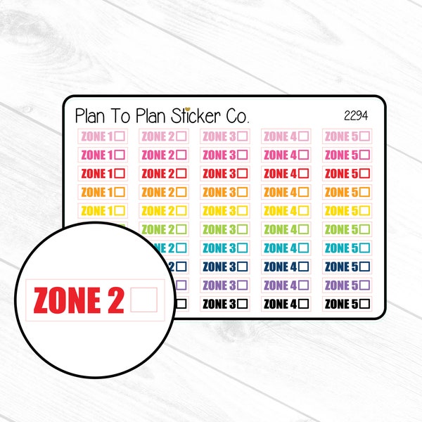 2294~~Zone Cleaning Planner Stickers.