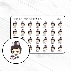 2807~~Coffee Girl Planner Stickers