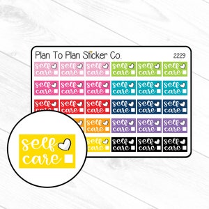 2229~~Daily Self Care Trackers Planner Stickers.