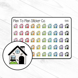 1345~~ Houses Planner Stickers.
