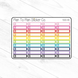 1300-48~~Art Icon Boxes Planner Stickers.