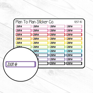 1257-10~~Zoom @ Appointment Reminder Planner Stickers.