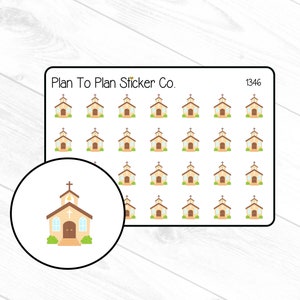 1346~~Church Planner Stickers.