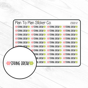 2322-2~~School Spring Break Planner Stickers.
