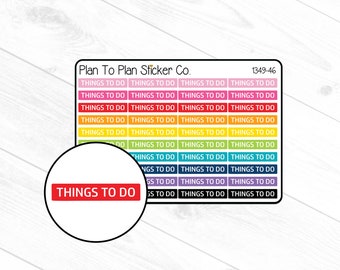 1349-46~~Things to Do Header/Dividers Planner Stickers