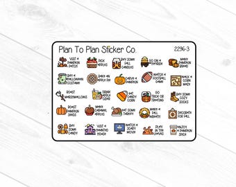 2296-3~~Fall Bucket List Planner Stickers.
