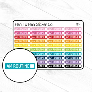 1914~~AM Routine Planner Stickers.