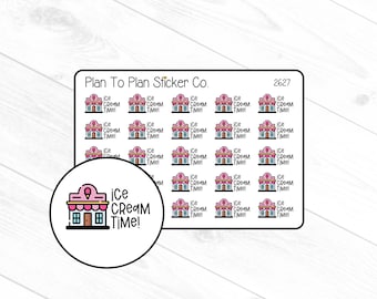 2627~~Ice Cream Time Planner Stickers.