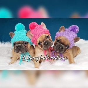 Dog Hat French Bulldog Clothe Puppy Beanie custom made doggy fashion toque gorrito de perro
