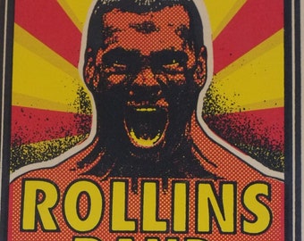 Henry Rollins Screenprint Rock Tour Poster Handbill 1990s