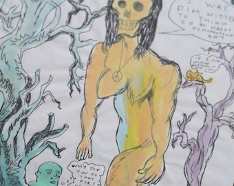 Original Daniel Johnston Signed Art As seen in the movie "The Devil and Daniel Johnston"