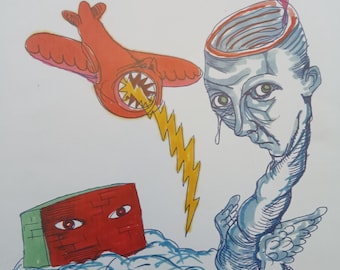Daniel Johnston Signed Art Print.
