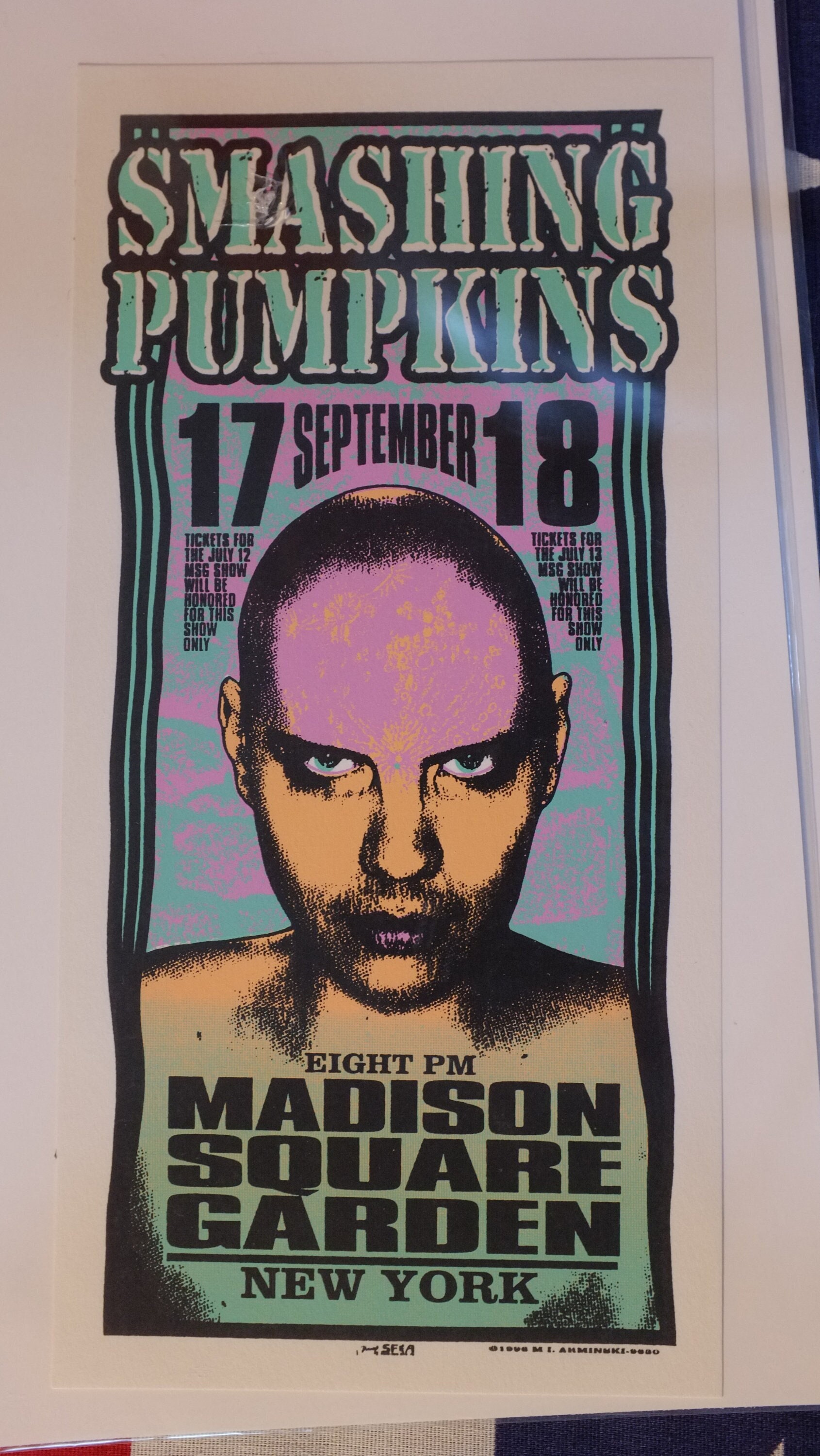 Smashing Pumpkins Screenprint Rock Tour Poster Handbill 1990s - Etsy