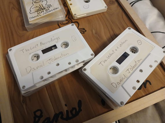 Vintage Daniel Johnston Cassette Tape Collection Autographs