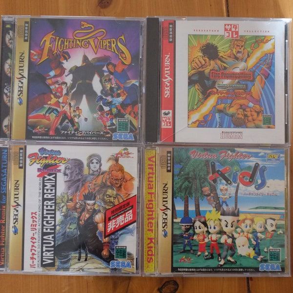 Sega Saturn CD Game Collection. Virtua Fighter, Fighting Vipers and More