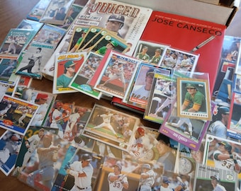 Jose Canseco Rookies & Autographs.  Classic Baseball Cards and Books