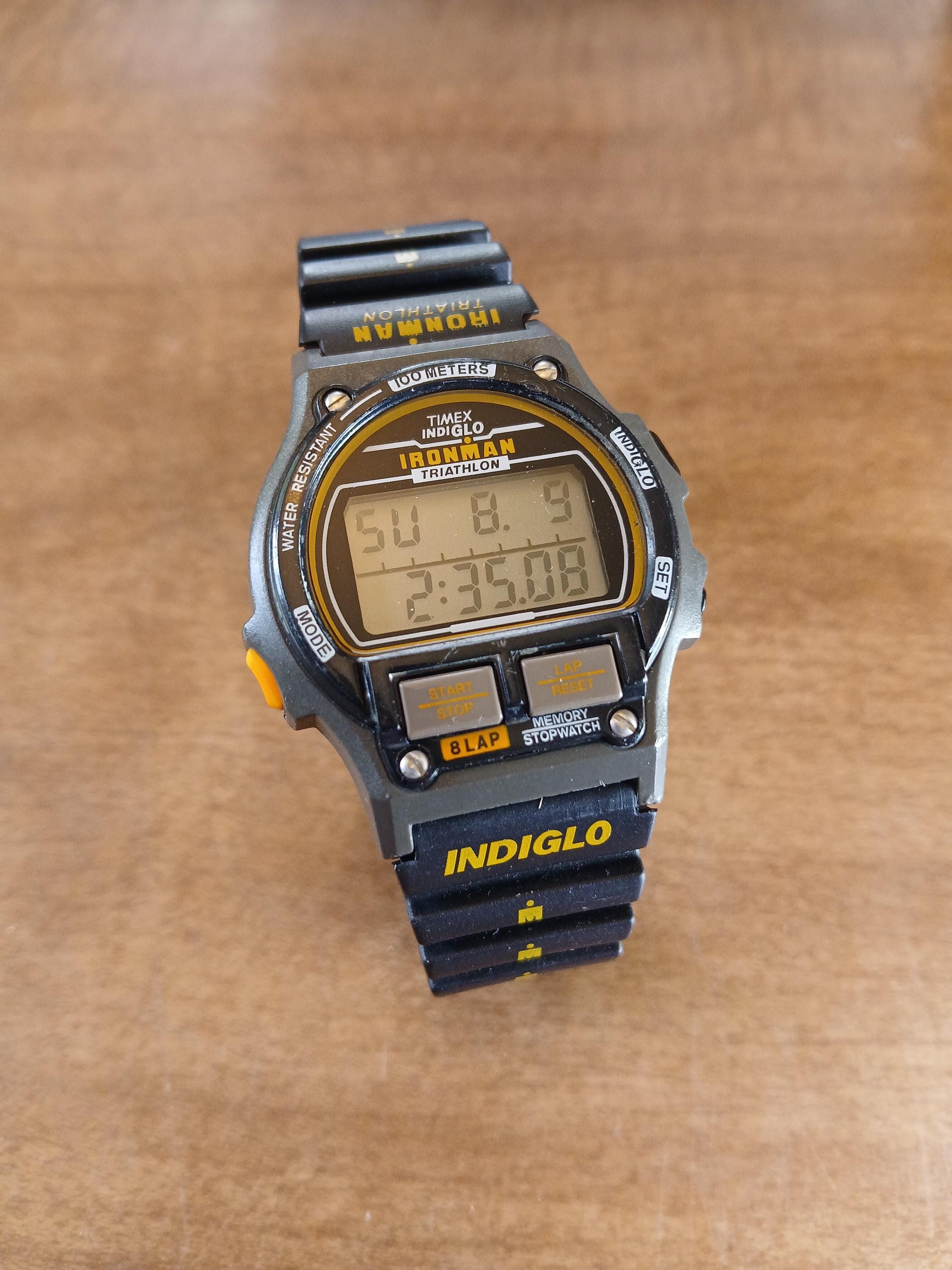 Vintage Mens Timex Ironman Triathlon 8 Lap Watch Indiglo - Etsy
